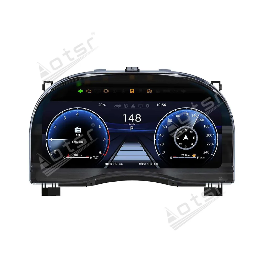 

Instrument Cluster Dashboard For Toyota Alphard 30 Series Upgrade To 40 Series, HD Digital Speedometer Odometer Gauge Cluster