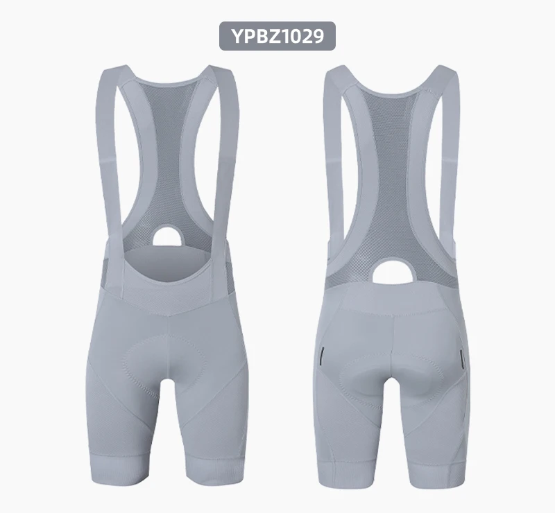 YKYW Herren Pro Team Trägerhose Sommer Outdoor Atmungsaktive Fahrrad-Sportbekleidung Tights Blau Grau Trägerhose 6 Stunden – Detail 25