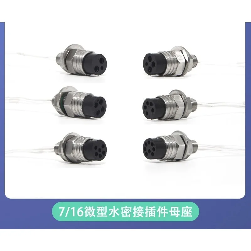 Miniature watertight connector holder ROV waterproof connector pressure socket underwater connector, deep water