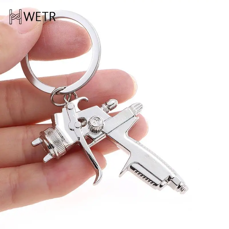 Metal Keyring Water Gun Keychain New Style Water Spray Gun Key Chain Small Pendant Novelty Keychains Handbags Accessories