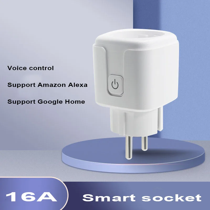 

Умная розетка европейского стандарта 16А, голосовое беспроводное управление, переключатель граффити, розетка, умная розетка Wi-Fi, измерение мощности