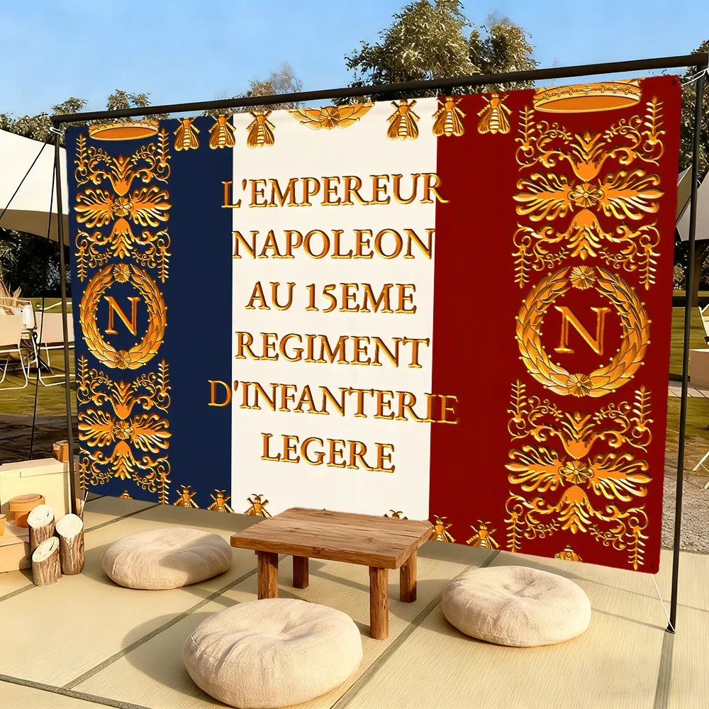 Napoleonic French Drapeaux Flag For Outdoor Camping Bar Picnic Party Home Decoration Ornaments Banner