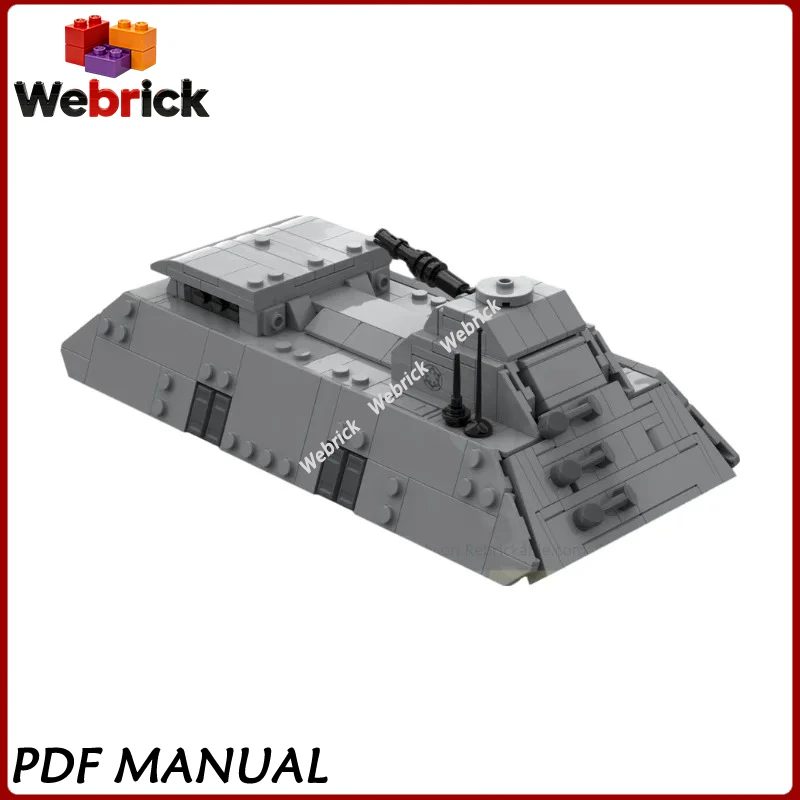 

Imperial Repulsortank 1-L Sci-Fi Tank MOC Building Blocks Assembly Model Bricks Kit Adult Collection Decor