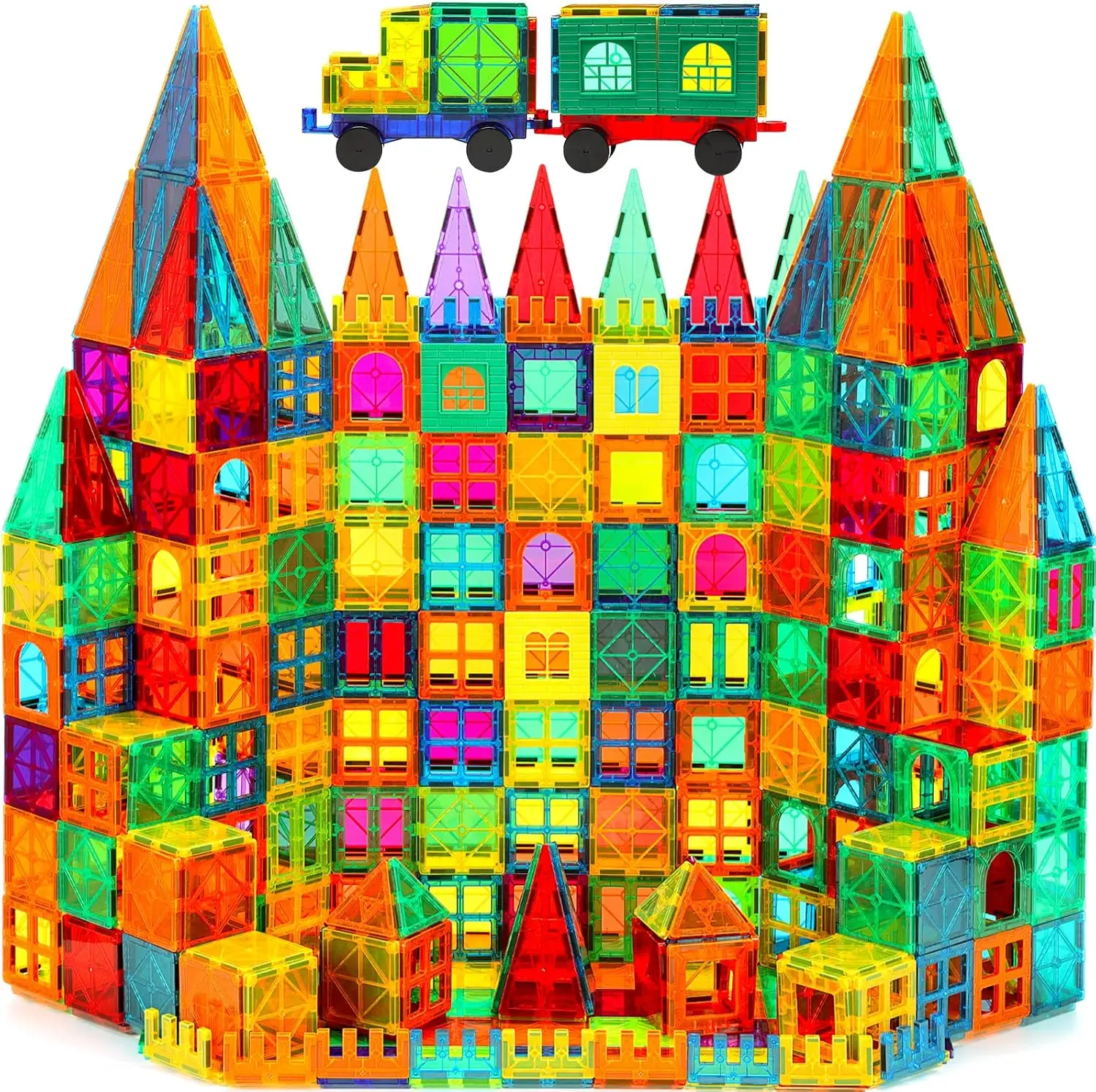 Colorful 3D creative educational magnetic brick building blocks, children's DIY fine motor skills magnetic pieces, suitable for