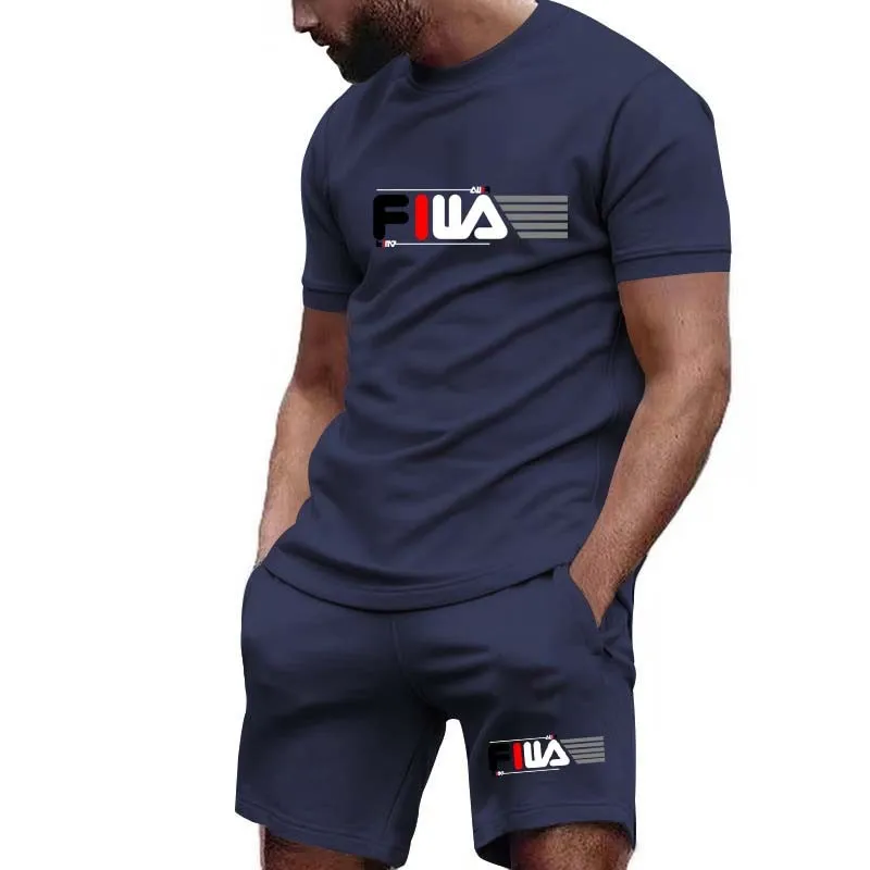 Men\'s Sets Summer Suit Two-piece Outfit 2024 T-Shirts Shorts Fashion Brand Jogging Activewear Designer Clothes Men Short Sets