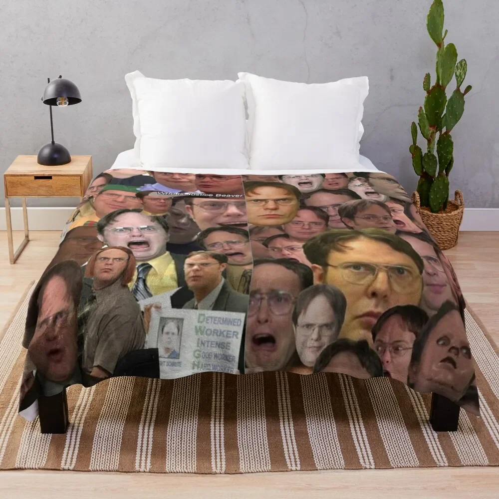 

Dwight Schrute - The Office Throw Blanket Blankets For Baby Shaggy Hairys Blankets