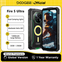 DOOGEE Fire 5 Ultra Rugged Phone 32GB+256GB 13000mAh Mediatek Helio G81 6.6'' 48MP Camera Camping Lights Android15 Smartphone