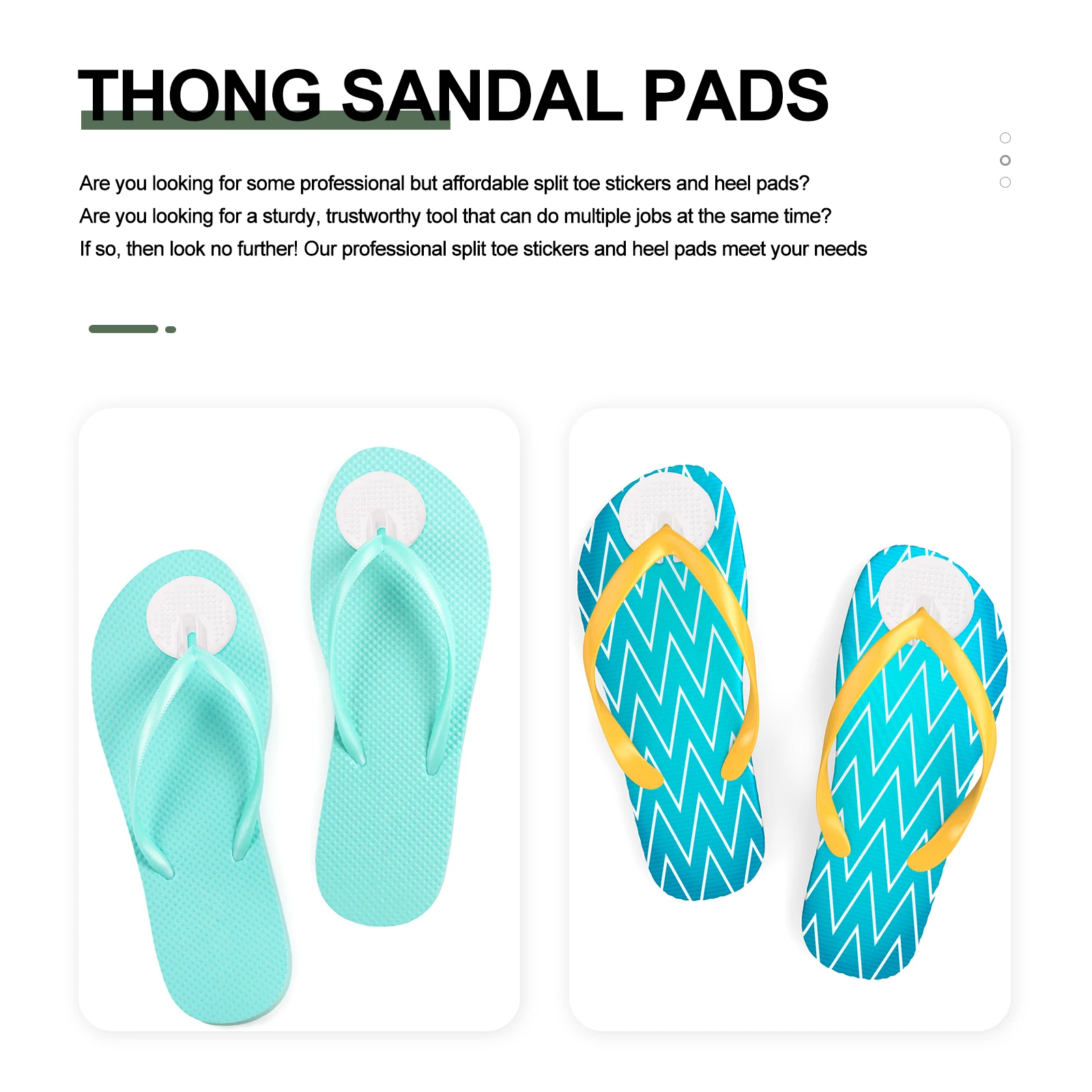 

Pu Split Toe Anti-Slip Foot Heel Pads For Sandals Shoes Walking Running Soft Comfort Insoles Family Use Non-Slip Thong