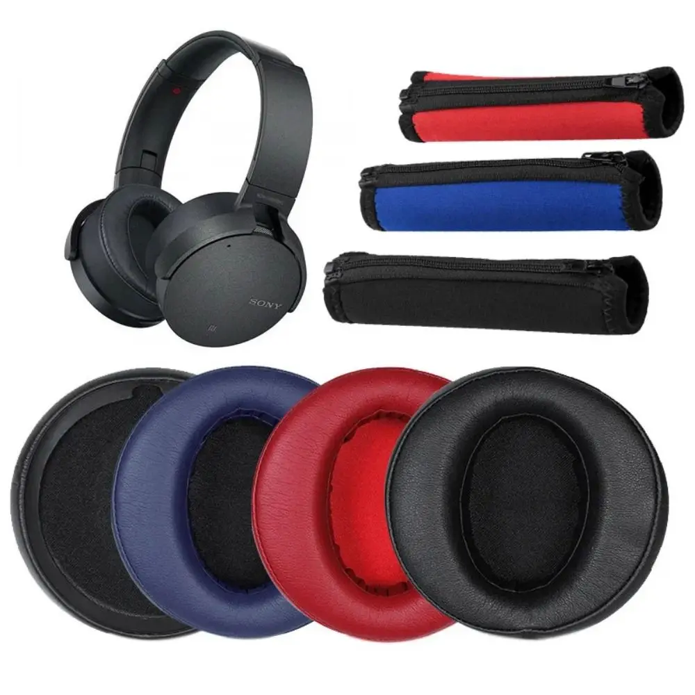 Schaum Schwamm Ohrpolster Headset Ohrpolster Ersatz Ohr Kissen Stirnband Kopfhörer Zubehör für Sony MDR-XB950BT XB950B1 XB950N1