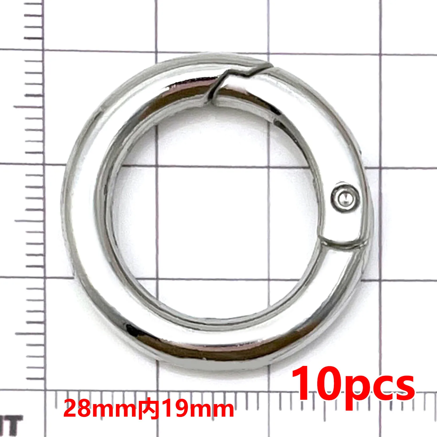 10pcs Mixed Shape Keychain Hardware Alloy