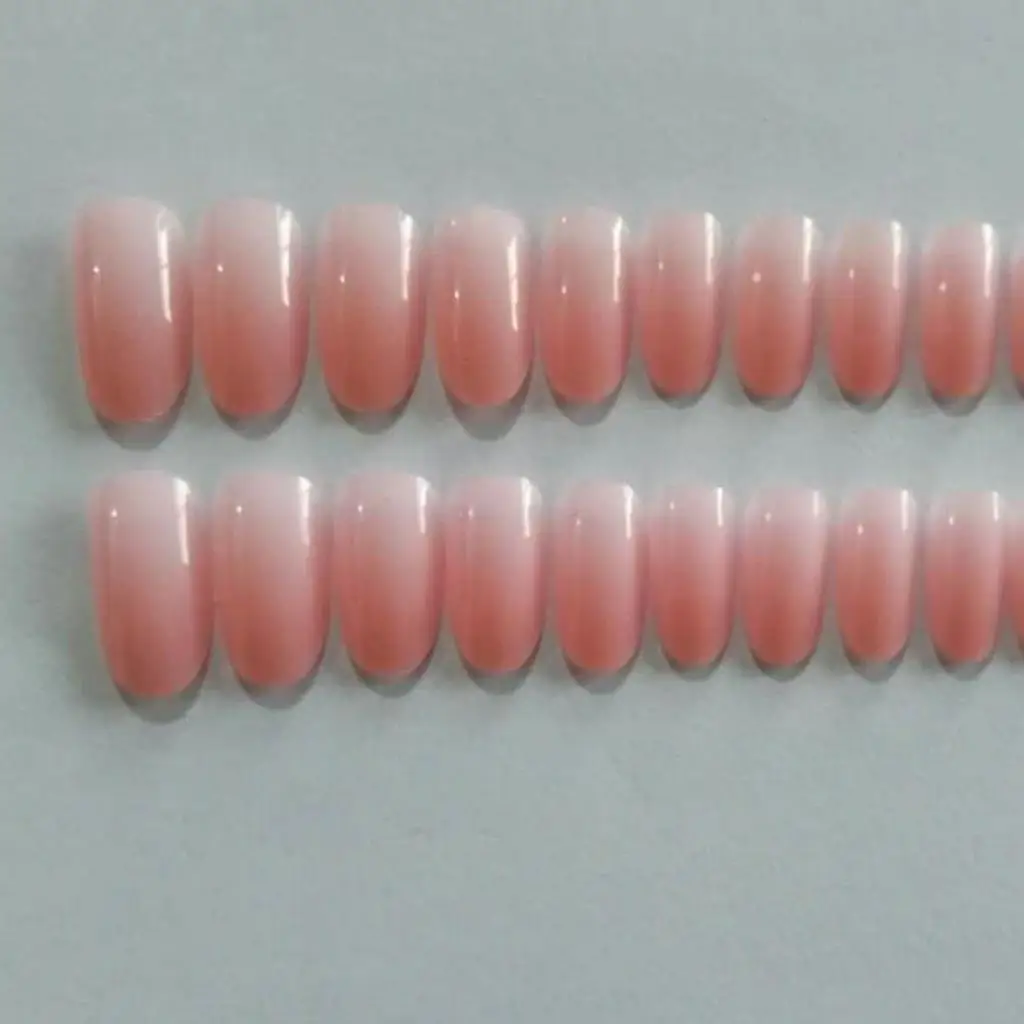 24 Pcs Oval Nails Tips Full Cover False Nails for Salon Supply