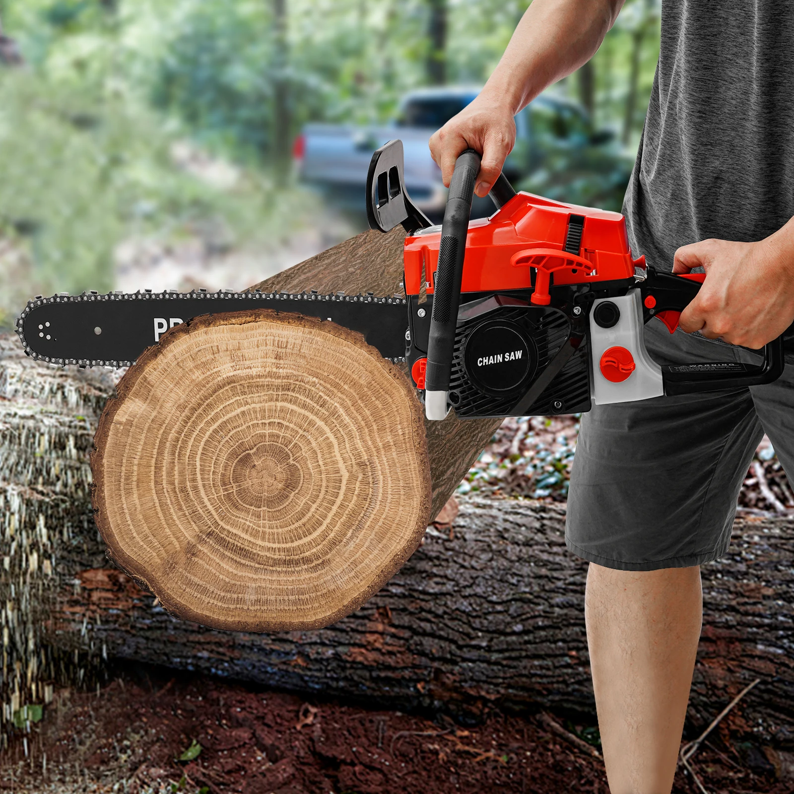 

58cc 2-Stroke Petrol Chainsaw 2kw Handheld Petrol Chain Saws 20 Inch Gasoline Chainsaw for Wood Cutting&forest Felling