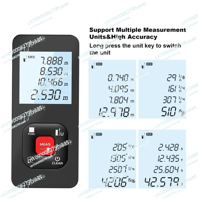 Laser infrared rangefinder high-precision measuring instrument laser ruler electronic ruler
