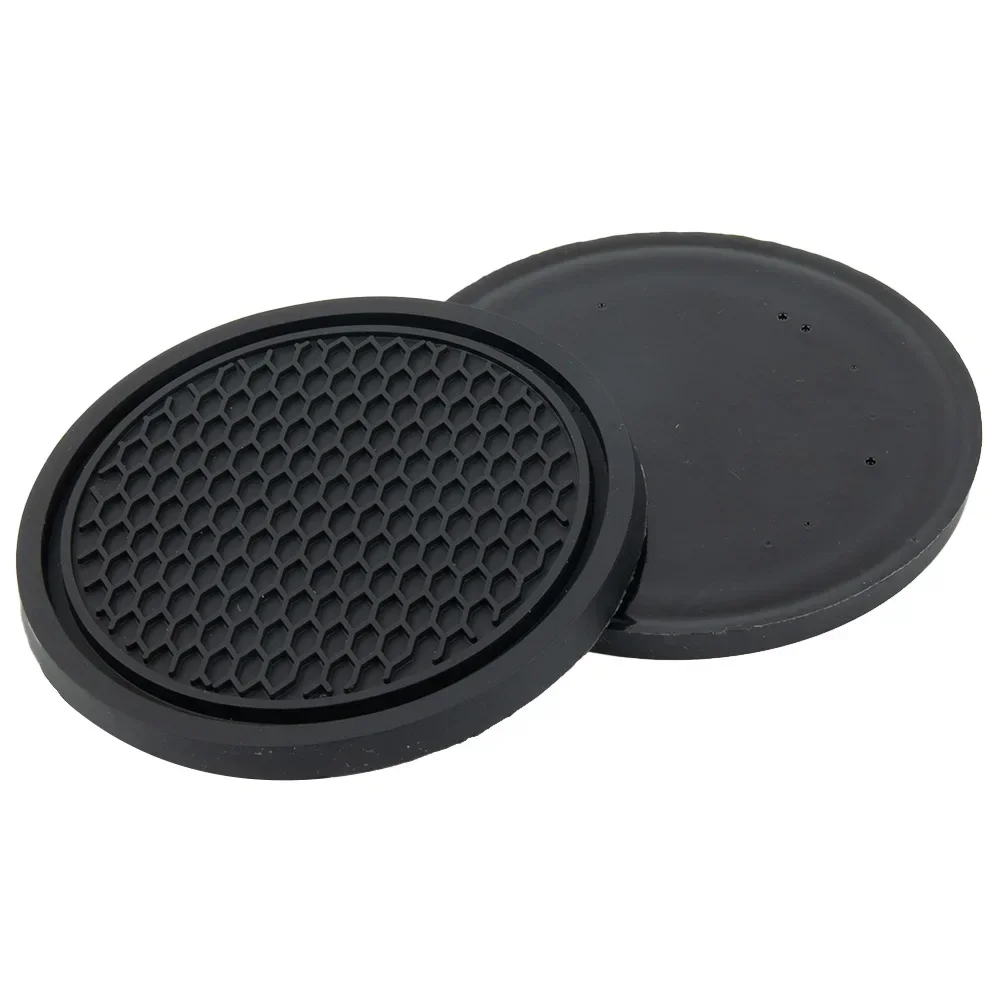 

Universal Car Coasters 4pcs Anti-Slip Car Accessories Fit For: Car/Home Insert Coaster Replacement Easy To Clean