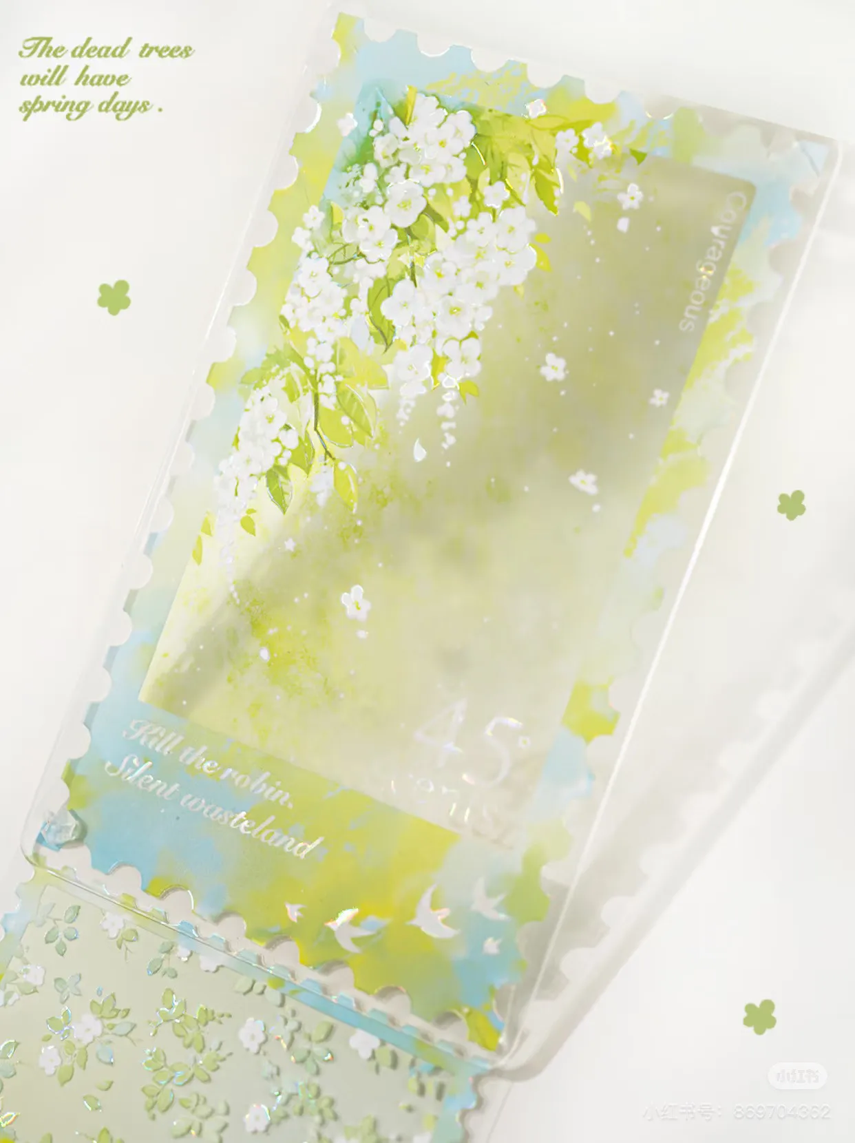 

Fengmi Yukiyama, mail dream journal 1 loop washi pet tape sample card diy scrapbook material