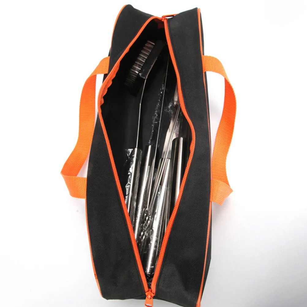 

2Pcs Oxford Cloth Bbq Tool Storage Bag Multi-Functional Grill Utensil Holder for Camping Picnic Barbecue Outdoor Travel