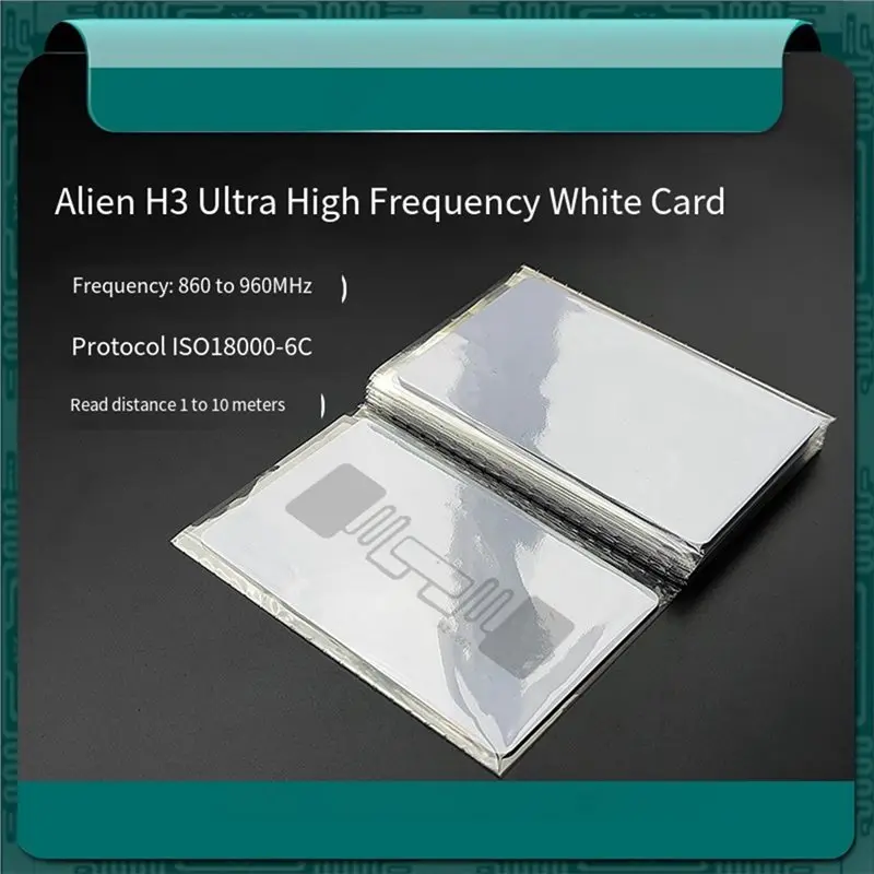 UHF White RFID Card 8654 H3 Chip Ultra-High Frequency 860- 960Mhz RFID Card SO18000-6C