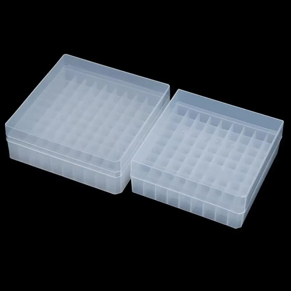 Plastic Test Tube Holder 20/25/81/100Well With Cover Microtube Storage Box Display Showing Stand for 1.8ml/2ml