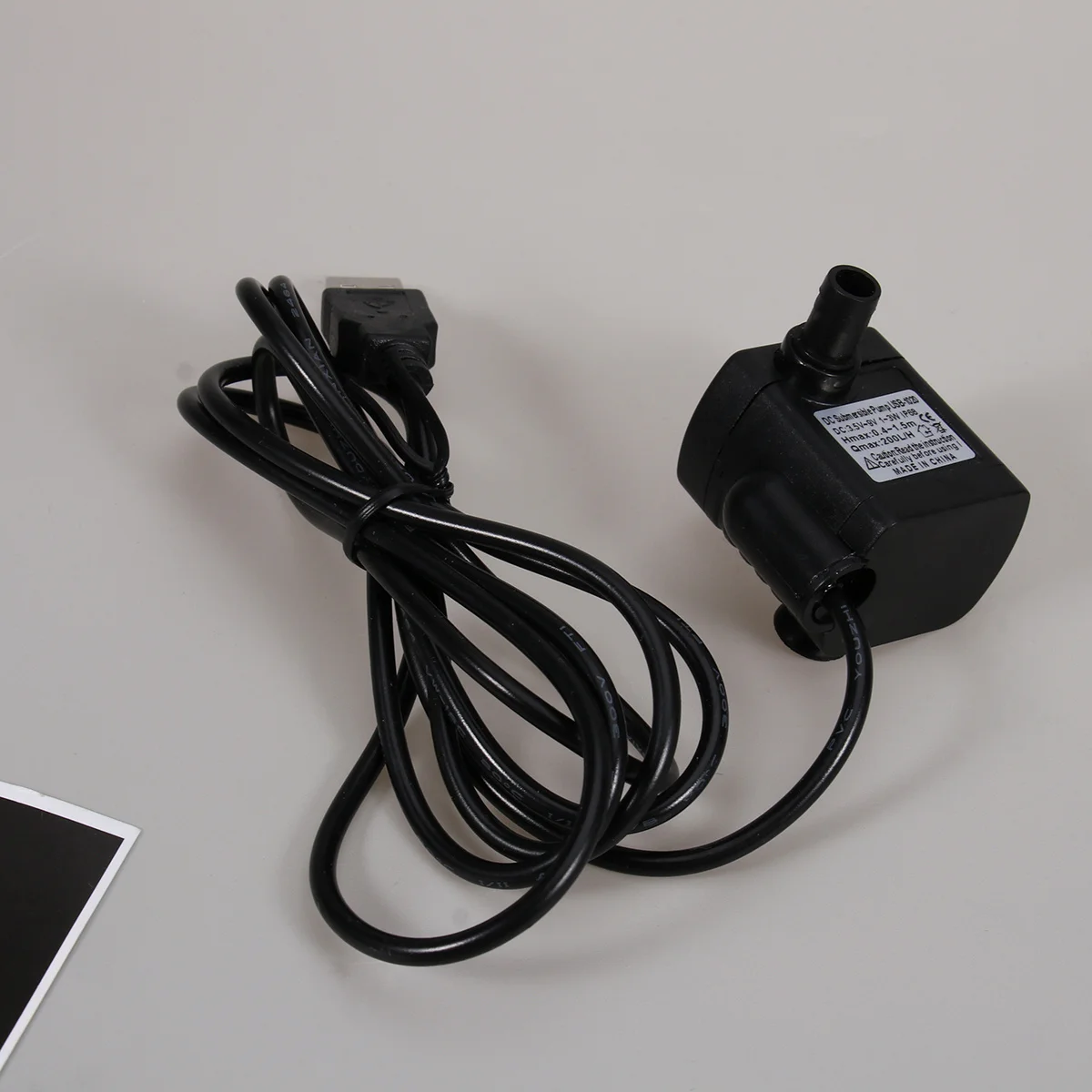 

Mini Submersible Water Pump Usb-1020 3.5V-9V 3W Black Aquarium Fish Pond Fountain Pump 55.5Inch Cable 8Mm Outlet