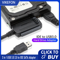 USB 3.0 2.0 to IDE SATA 3 in 1 Adapter Converter SATA 2.5 3.5 Inch SDD Hard Drive Disk HDD Adapter Cable For PC Laptop Notebook