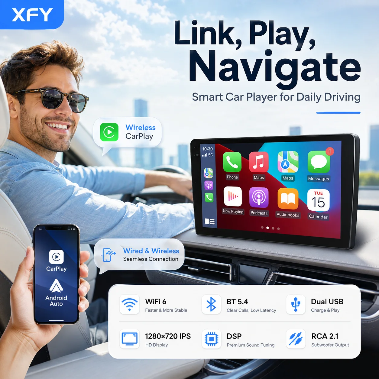 NEW XFY 2Din 9/10