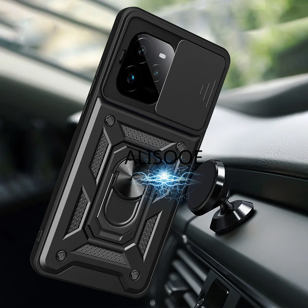 Capa For Realme GT 7 Pro Case Armor Slide Camera Protection Back Cover for Realme GT7 Pro Ring Stand Shockproof Funda