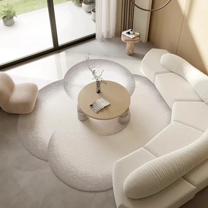 Irregular Shapes Living Room Decoration Soft Carpet Modern Minimalist Rugs for Bedroom Thick Plush Lounge Floor Mat Washable Rug