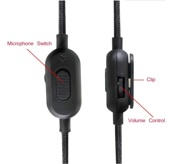 Hochwertiges Audiokabel für Logitech GPRO X G233 G433 Kopfhörer, 3,5mm auf 3,5mm Stecker, mit geflochtenem Weizengarnkabel. – Detail 4