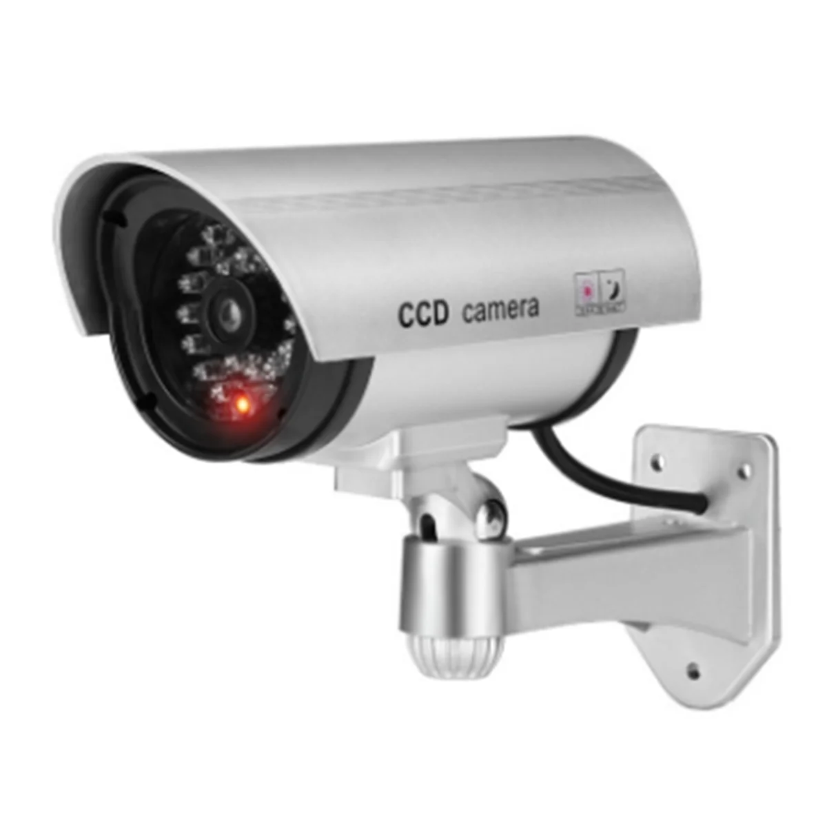 Telecamera di sicurezza fittizia Sistema di telecamere di sorveglianza CCTV falso per esterni LED per la sicurezza domestica aziendale della proprietà