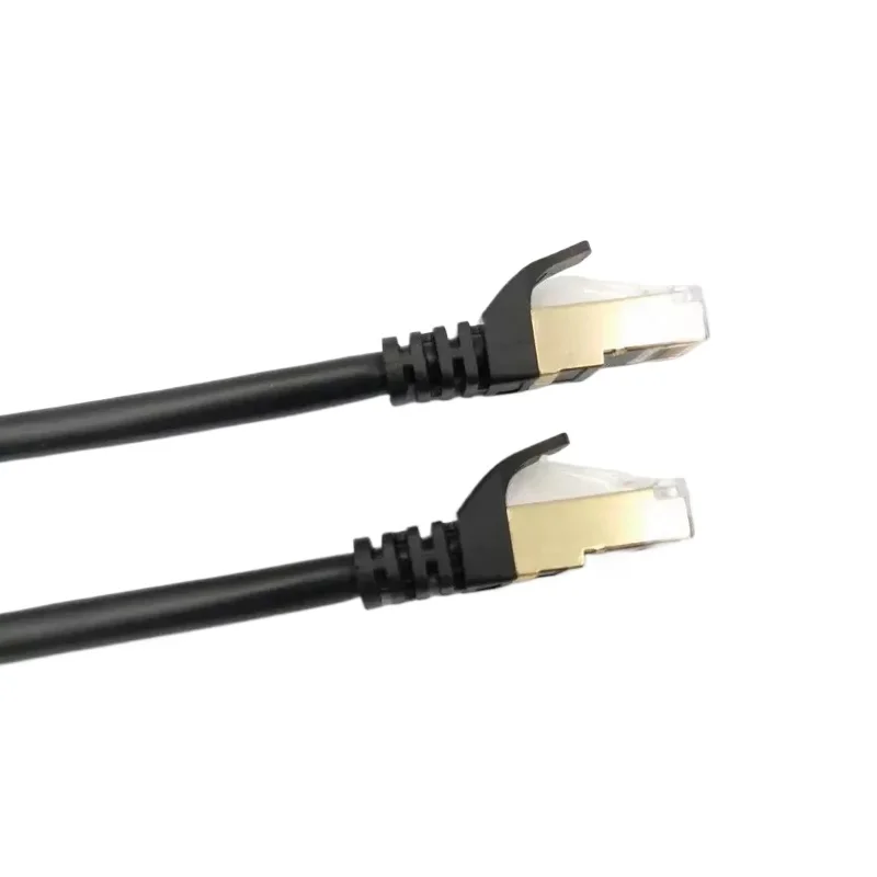 For Category 6 Network Cable CAT6 Dual Shielded Gigabit Network Jumper Pure Copper High Speed Network Cable Black 20 Meters view 2