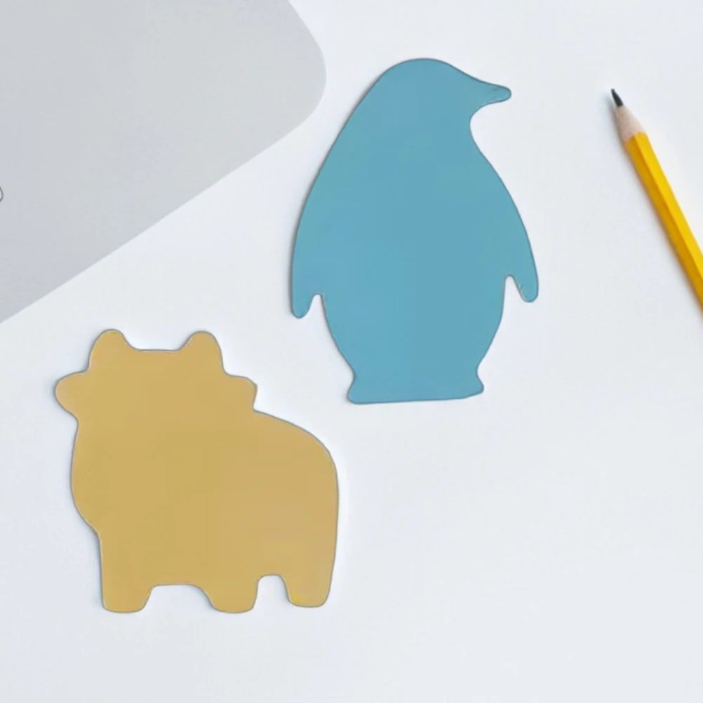 

Small Animal 2 Sets Cartoon Bunny Shaped Memo Pads Cute Design Strong Adhesion Versatile Use Multisurface