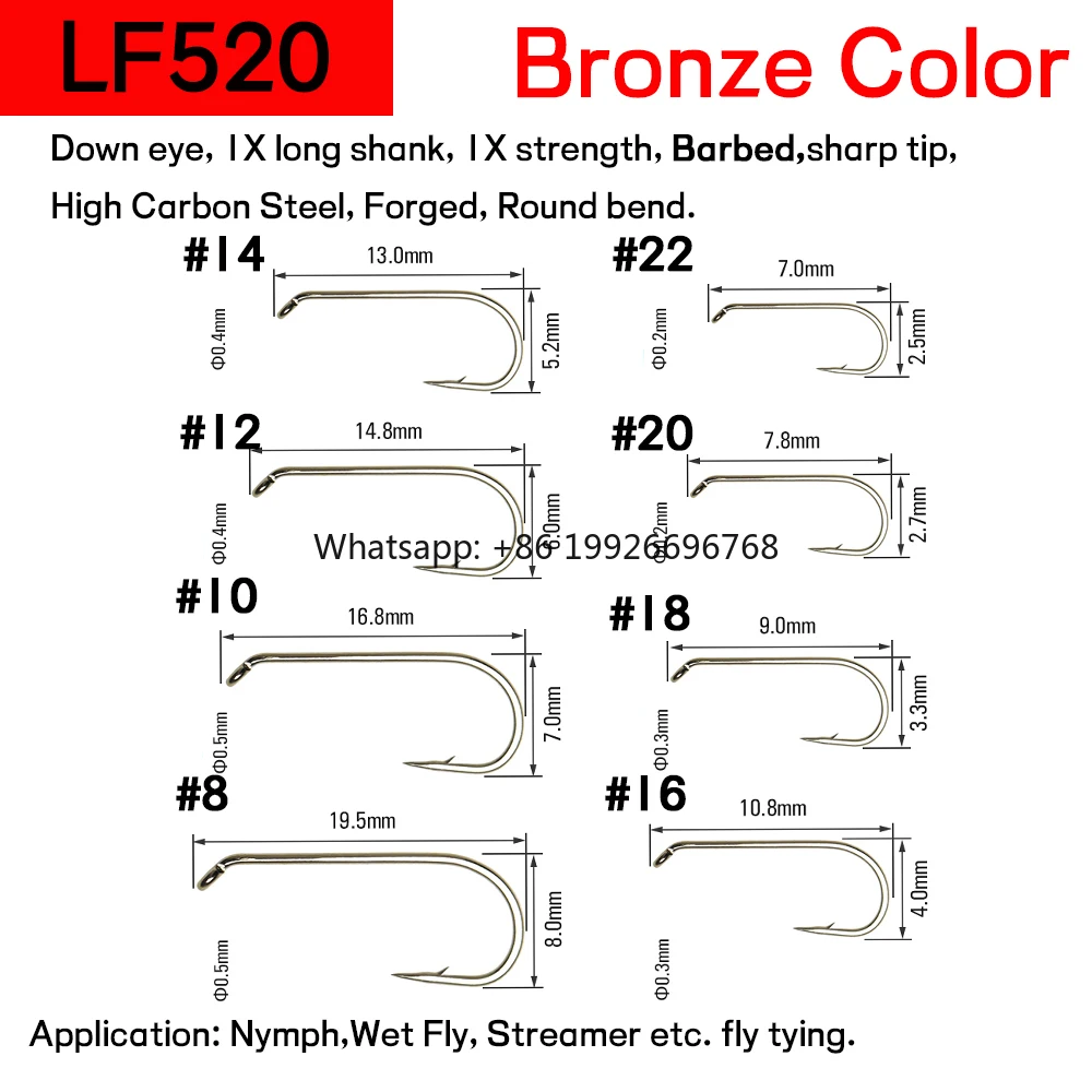 

Bulk High Carbon Steel Fly Fishing Hooks 8#~22# Dry&Wet&Nymph&Shrimp Caddis Pupa Streamer Fly Tying Hooks manufacturer