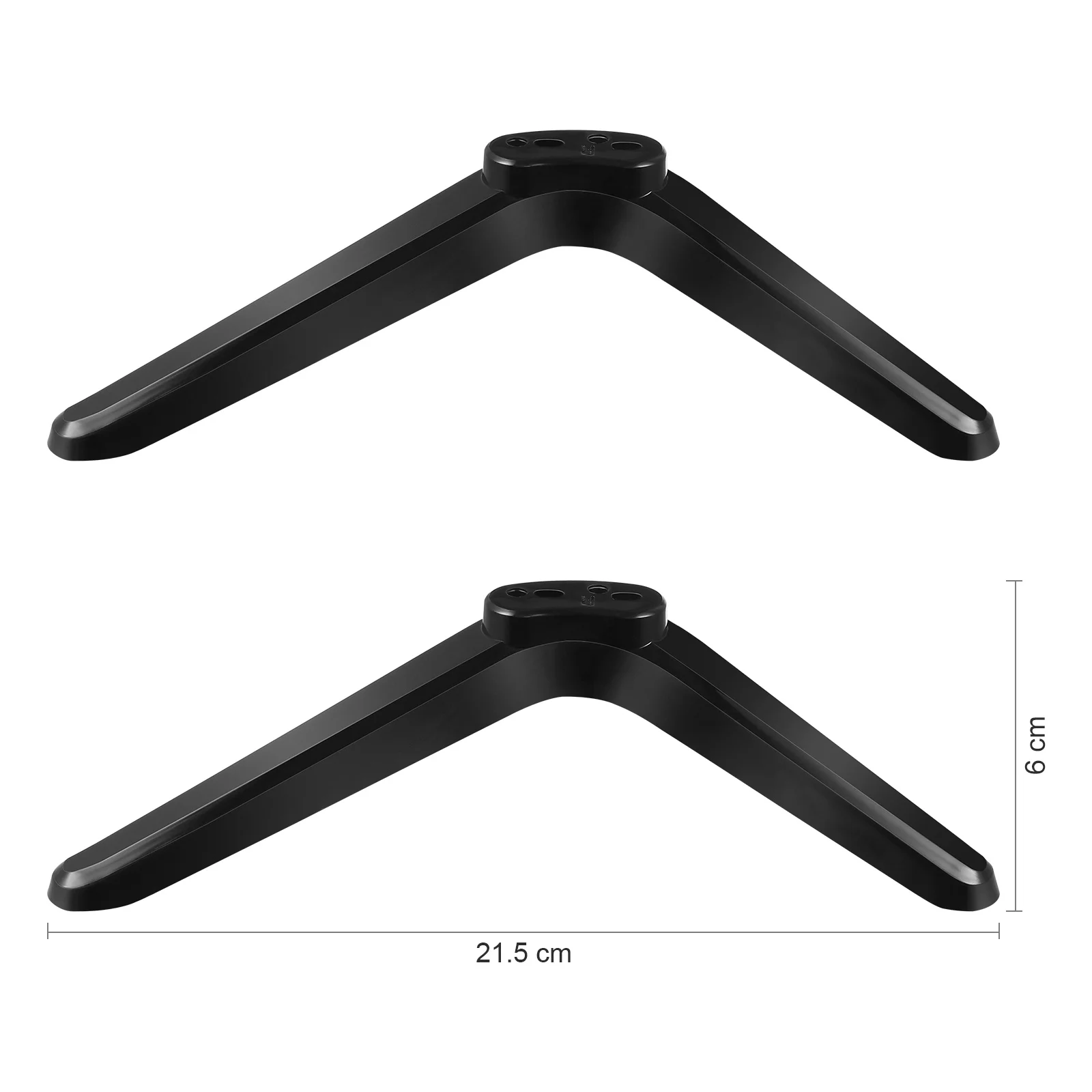 2 Pcs Base Bracket Mounts Television Holder Computer For Plastic Stand Stands