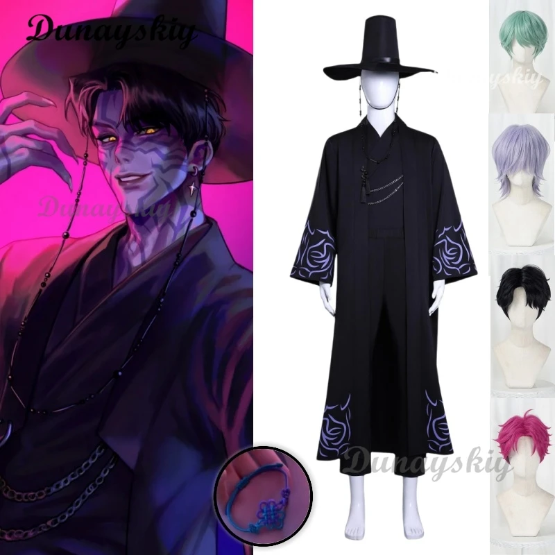 

Saja Boy Jinu Косплей Аниме Охотник на демонов Костюм Парик Kpop Группа Поющий Корейский Стиль Мужской Костюм Шляпа Хэллоуин Карнавальная Вечеринка Реквизит