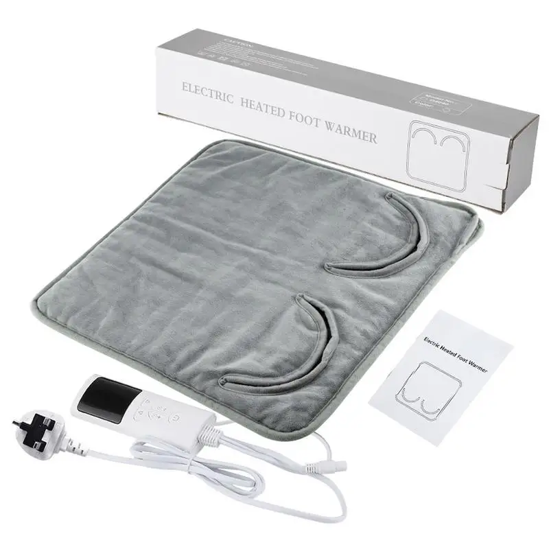 

75W Heated Foot Warmer Electric Feet Heating Pad Cushion With Timer 9 Levels Temperature Adjustment for Men Women Workplace