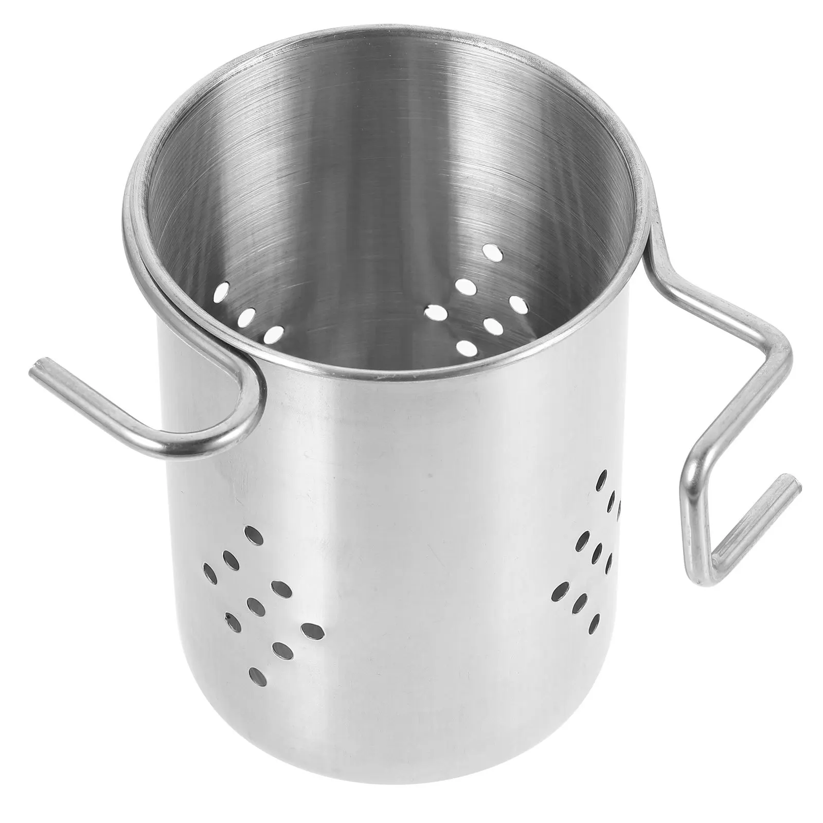 

Stainless Steel Wall Mounted Chopsticks Holder Drain Holes Utensil Organizer Kitchen Flatware Drainer Tableware Storage Rack