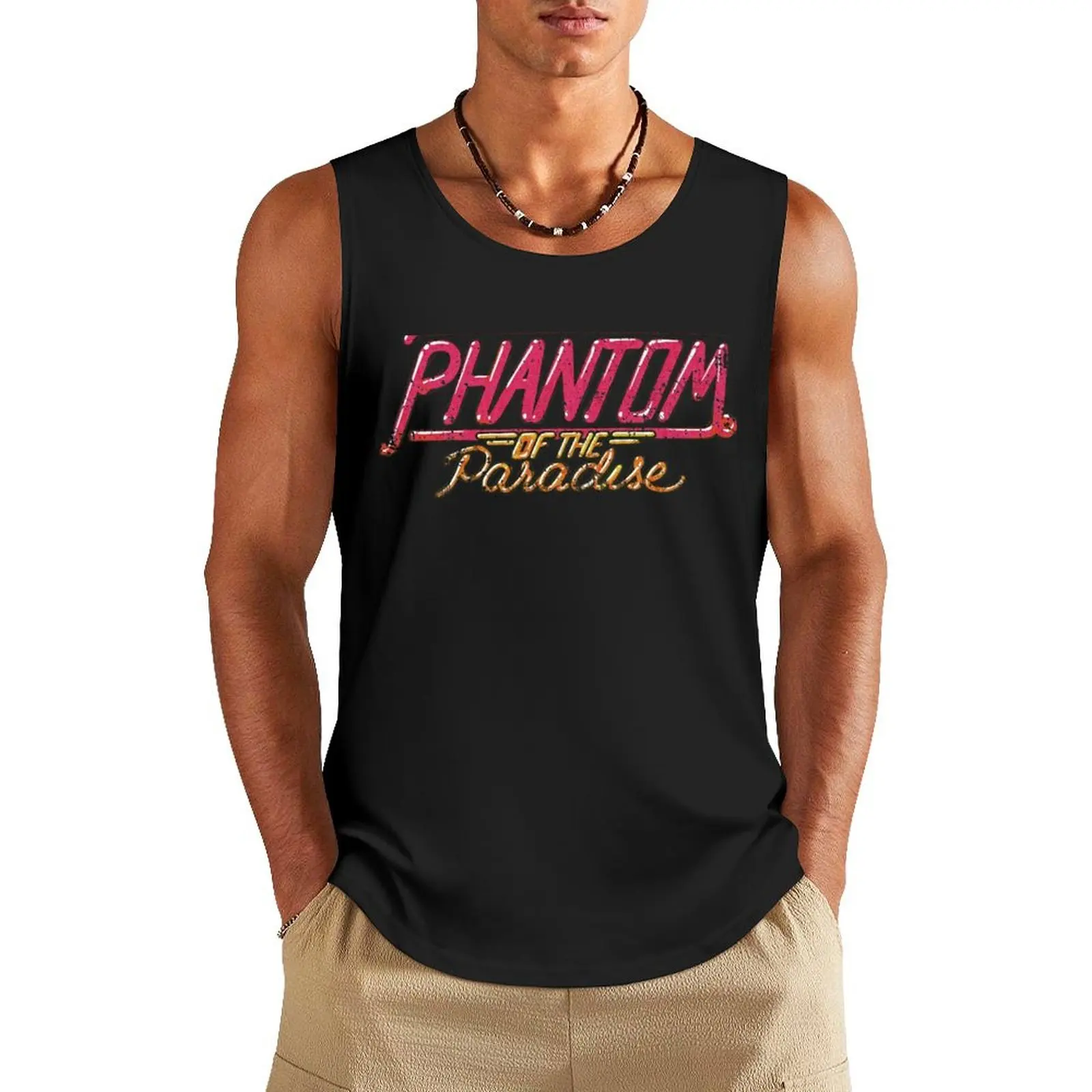 Vintage Phantom Tank Top Men's tops gym shirts Sportswear for men sleeveless man shirts