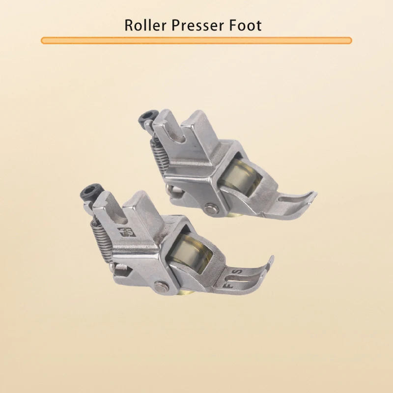 NEW F5 Installing Zipper Roller Presser Foot Industrial Sewing Machine Adjustable Leather Narrow Zipper Wheel Presser Foot