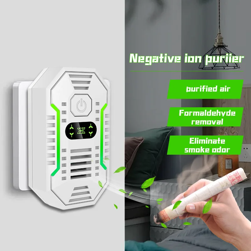 Mini Portable Negative Ion Air Purifier: Removes Formaldehyde, Secondhand Smoke & Odors