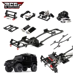 RCGOFOLLOW Zestaw podwozia LCG Rama z włókna węglowego Szyna V2 Skrzynia biegów do 1/10 RC Rigs Crawler SCX10 Capra TRX4 Lower Center Zestawy do samodzielnego montażu