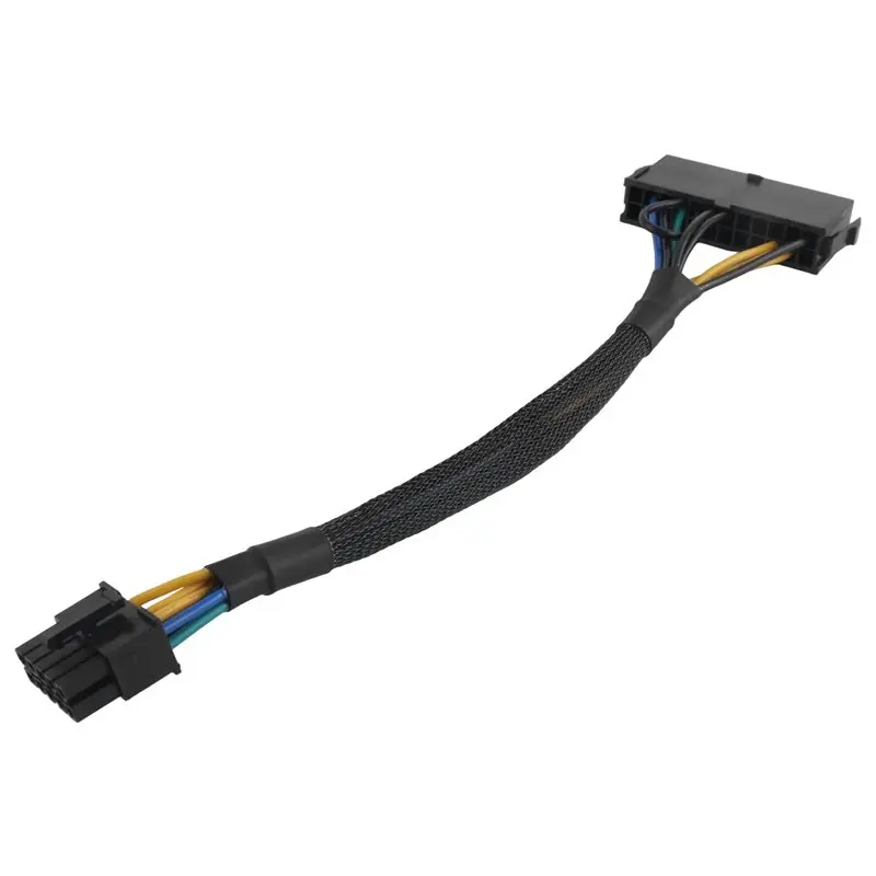 A01K-24 Pin To 10 Pin Adapter Cable ATX PSU Main Power Supply Cable Braided Sleeved Cable For Lenovo Motherboard