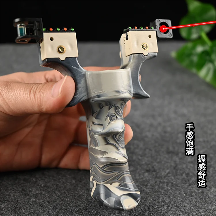 

High-precision High-performance Outdoor Competitive Hunting Tool - Traditional Flat Rubber Strap Infrared Support Spring Bow