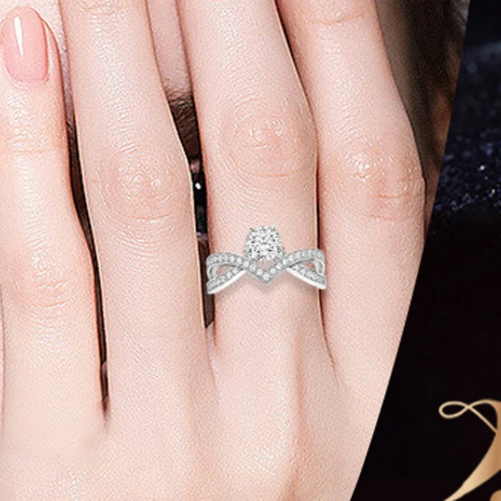 

shuibeipeiyuzuanshi IGI Lab diamond 18K gold Crown Ring Get married Engagement Female diamond ring