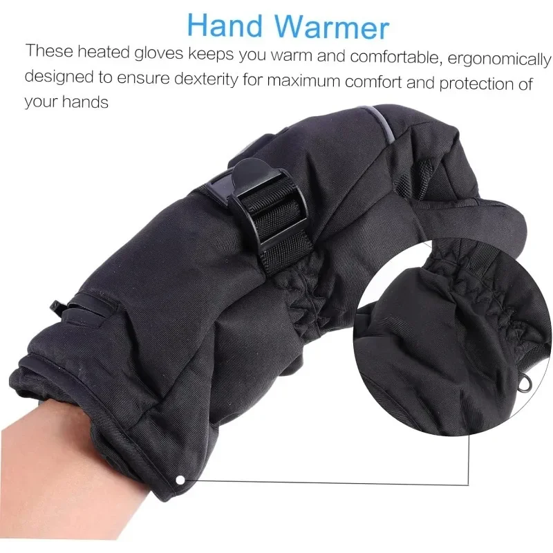 

Motorcycle Heated Gloves Winter Warm Gloves Ski Battery Heated Gloves Touch Screen Waterproof Bicycle Heated Charging Gloves