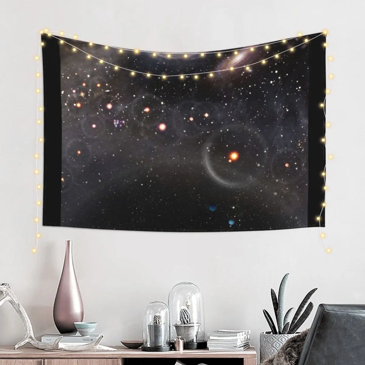 Observable Universe Illustration on rectangle (vertical layout) Tapestry Wall Carpet Wallpaper Decor For Room Tapestry