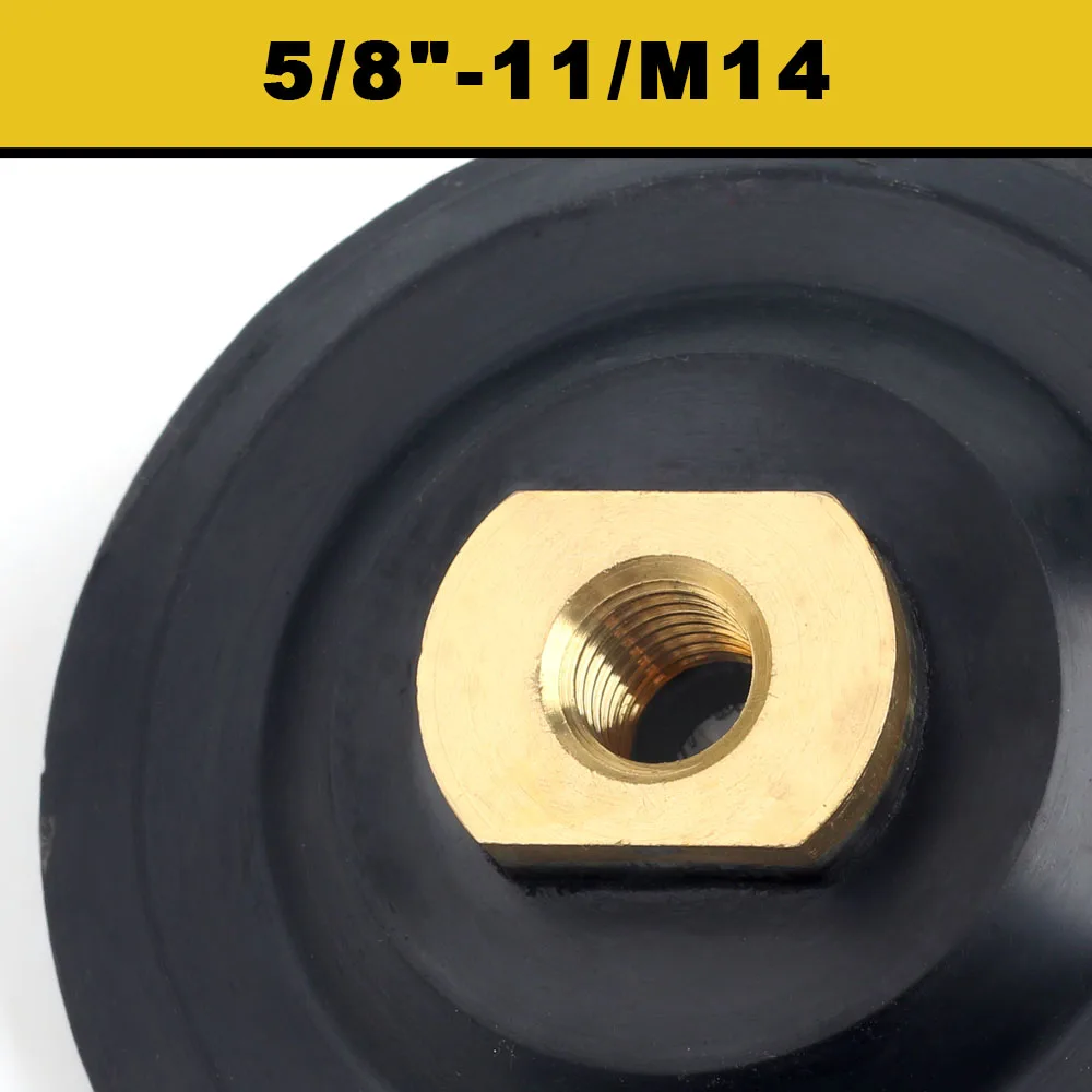 4 inch 100mm arbor M14 flexible Rubber backer pad for connector backer holder for Angle grinder
