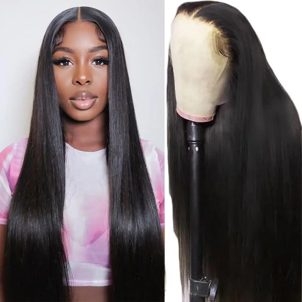 Straight Lace Front Wigs Human Hair 13x4 13x6 HD Transparent 360 Lace Frontal Wigs Brazilian 5X5 6X4 4x4 Closure Wig