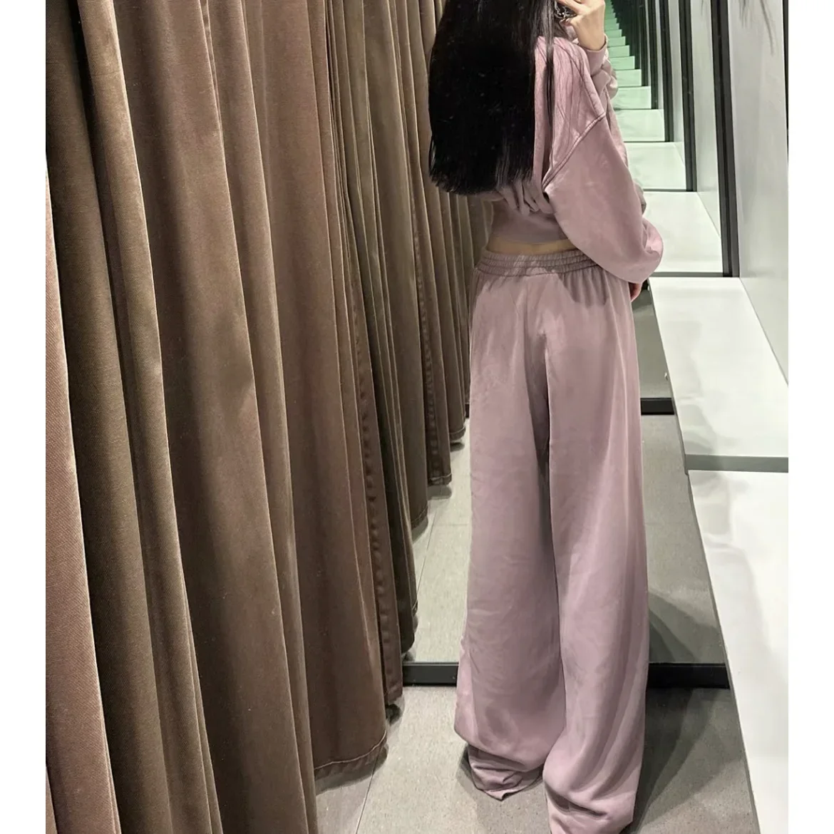 

Fashion Embroidered Laundry Effect Hoodie+Jogging Casual Pants 2025 Winter