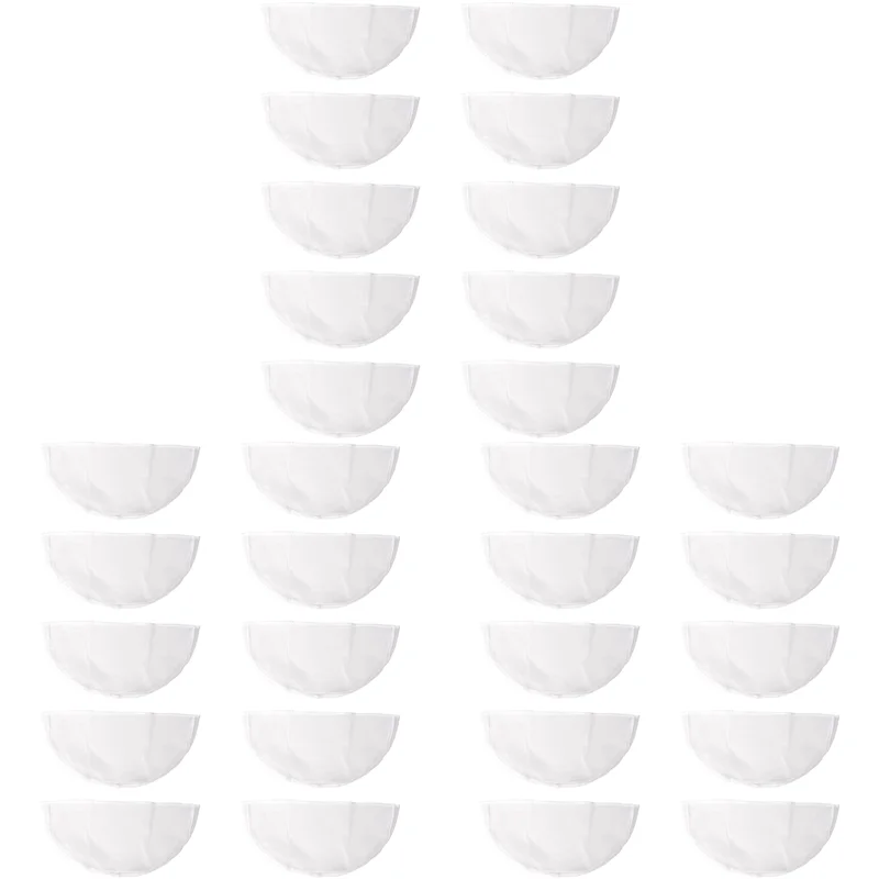 

B24C-сумки для одежды, прозрачная защита от пыли, 30 шт. белый чехол на плечо, чехол на плечо, воротник, чехлы для костюмов