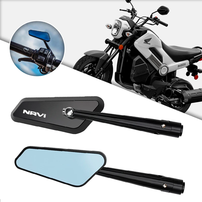 Espejo retrovisor de aluminio CNC para motocicleta, soporte Reflector retrovisor lateral para HONDA DREAMWING Navi 110 Navi110 Navi 110